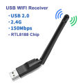 USB WiFi Adapter 150Mbps Wireless Network Network Card Wi-Fi Receiver PC Laptop. 