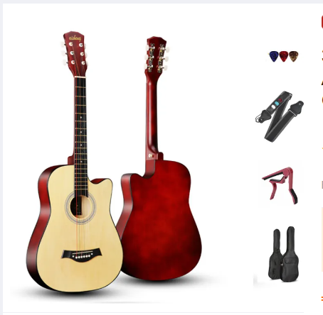 Acoustic Guitar On Amazing Discount - Free Accessories (best professional package 📦)