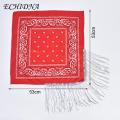 ECHIDNA Sequins Scarf Washable Sparkling Sequins Scarf Fringed Bandana. 