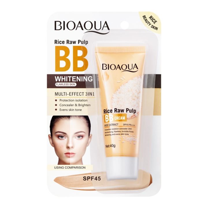 BIOAQUA%20Rice%20Raw%20Pulp%20SPF45%20PA+++%20BB%20Cream%20-%2040g%20(%20Ivory%20White%20)%20-%20Image%204