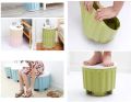 Storage Stool, PP Plastic Household Stool with Lid Storage Stool Stackable. 
