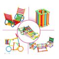 Smart Stick Blocks Technical Blocks For Kids, Colorful Sticks Creative Building Blocks Learning Toy Set. 