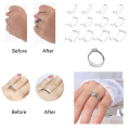12Pcs Invisible for Loose Rings Ring Adjuster Fit Any Rings Ring Clips to Make Rings Smaller Ring Easy to Use. 