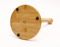 Bamboo Wood Tissue Holder Vertical Roll Pole Paper Towel Holder fof Kitchen/Toilet Freestanding. 
