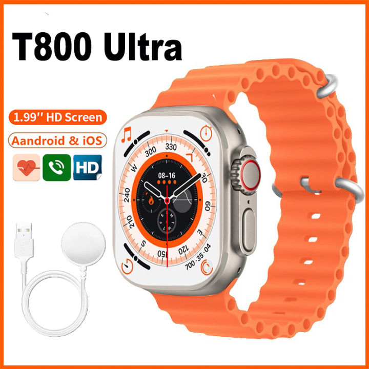 Tinzzi IWO 13 Pro T800 Pro Max Smart Watch 1.99 Inch Bluetooth Call DIY Dail Sports Smartwatch Waterproof Heart Rate Sleep Monitoring for Men Women PK IWO I7 T700 W46 W56 Series 6