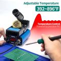 YIHUA 948DB+ II Soldering Iron Station Kit compatible for T12 solder iron tip with 2 tips with °F-°C Conversion, Sleep Mode, Auto Shutdown, Preset Channels, Calibration Functions. 