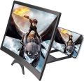 L6 12 inch Curved Phone Screen Amplifier HD 3D Video Mobile Phone Magnifying Glass Stand Bracket Foldable Phone Holder Projector. 