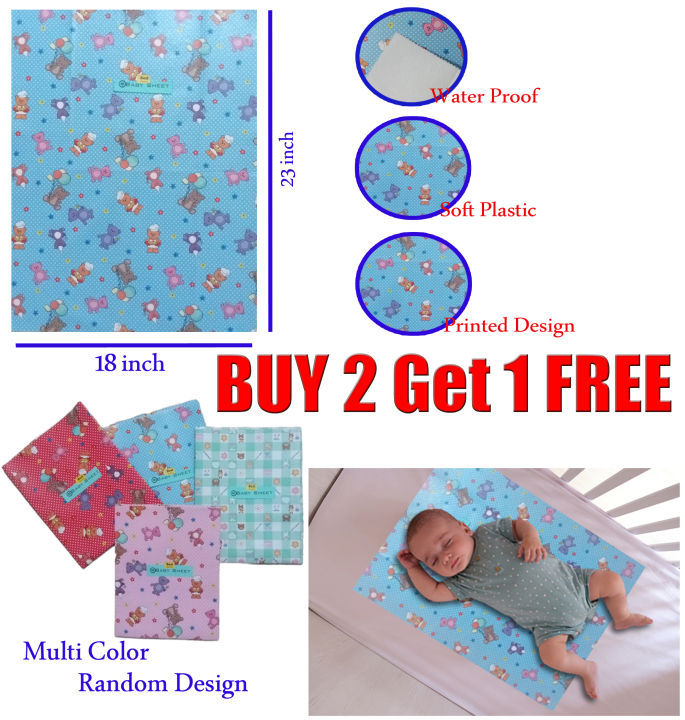 BUY%202%20Get%201%20FREE%20-%20Baby%20Sheet%20Baby%20Bed%20Protector%20Waterproof%20Printed%20Plastic%20Sheet%20Changing%20Map%20Leather%20-%20Cover%20Urine,%20Non%20Absorbent%20-%20(18%20x%2023%20inch)%20-%20Image%205