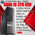 Dell Core i5 3rd Gen 4GB\8GB\12GB Ram + 320GB\500GB\1000GB Hard Windows 10 Ready OptiPlex 7010 Desktop. 