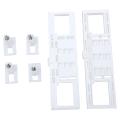 2 Sets Universal Toilet Seat Fixing Screws Toilet Lid Screws Part Plug-In Boards Top Mounted Toilet Cover Screw Accessories. 