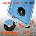 For Nokia 1.4 Back Cover Shockproof Transparent Soft TPU Silicone Protector Phone Case with Shock Absorption Bumper Corners. 