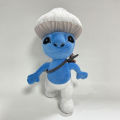New 25cm Anime Smurf Cat Plush Animals Blue Elf Cat Plush Toy Funny Popular Home Sofa Cushion Dolls Children Birthday Xmas gifts Left Bank. 