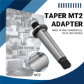 2Mt Shank to 1/2 inch -20 Threaded Drill Chuck Hardened Morse Taper. 
