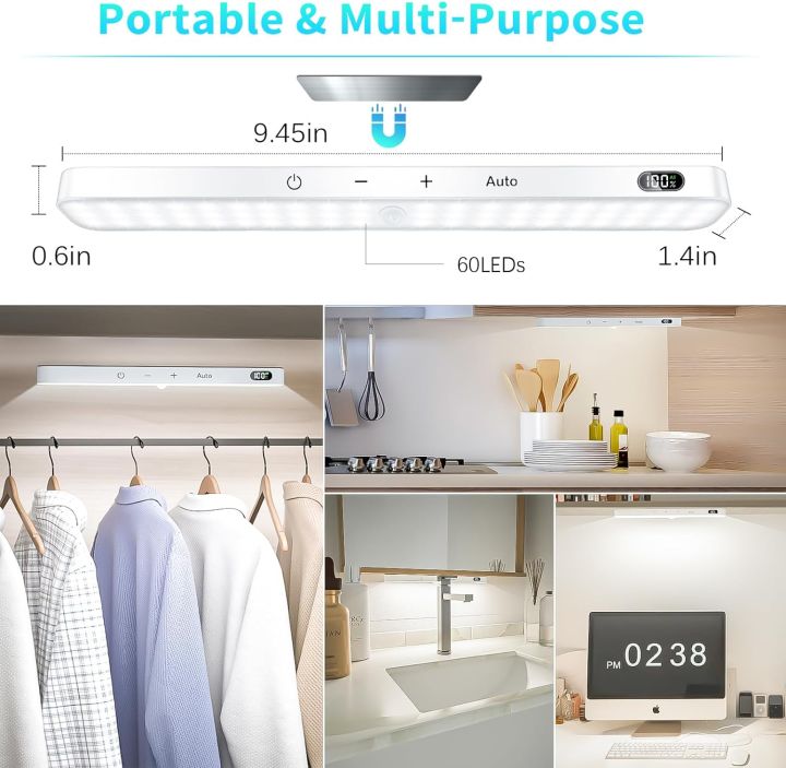 ABCidy%20Cabinet%20Lighting,%2060%20LED%20Motion%20Sensor,%20Pack%20of%203%20Under-Unit%20Lights,%20Kitchen%20Rechargeable,%20Battery%20Level%20Display,%206000%20K%20Cabinet%20Light%20for%20Wardrobe,%20Stairs,%20Cupboard,%20Kitchen,%20Bedroom%20%5BEnergy%20Class%20E%5D%20-%20Image%204