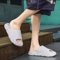 Men Slippers Thick Bottom New Eva Slipper For Men's Sandle Trendy Soft Chappal Light Weight Height Increasing Slides in Grey and Black Non- Slip Footwear for Bathroom. 