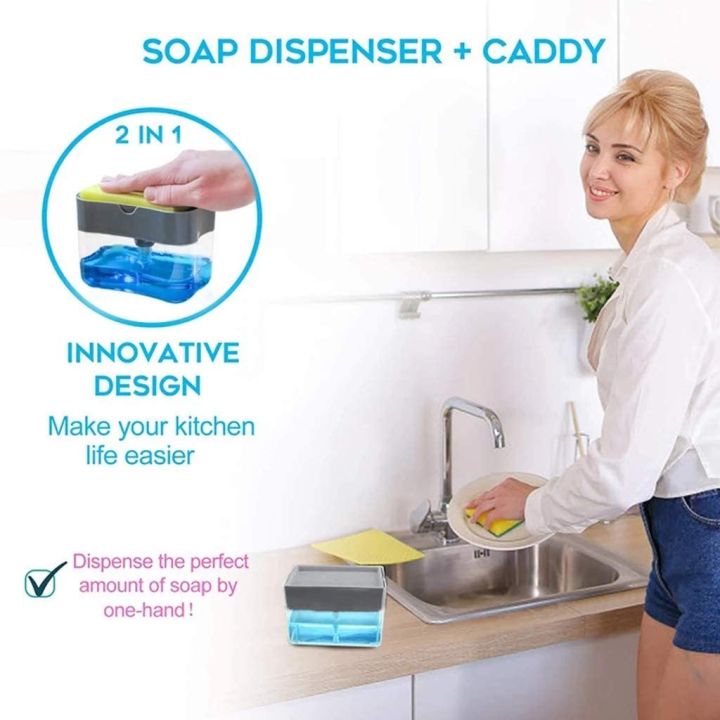 Good%20Quality%20New%20Soap%20Dispenser%20%20Soap%20Pump%20&%20Sponge%20Caddy%20%202-in-1%20Dish%20Dispenser%20With%20Sponge%20%20Dishwashing%20Soap%20Holder%20%20Sponge%20Rack%20%2013%20oz%20-%20Image%205