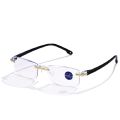 -cut Bifocal Progressive Anti-blue Eyewear Ultralight Reading Glasses G. 