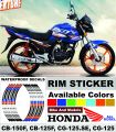 Wheel Stickers for HONDA CB-150-F Rim Reflector Tape Motorcycle Decals Graphics 17". 