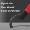 Coilover Wrench, Hook Wrenches Tools Set Shock Spanner Wrench Set C-Shape Spanner Adjustable Spanners Adjustment Tool. 