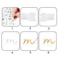 6 Pcs Alphabet Letter Alphabet Letter Fondant Stamps for Biscuit Cake Cookie Fondant Embossing. 