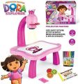 Dora the explorer 3 In 1 Kids Painting Drawing Activity Kit Projector Table - 24 Pattern. 