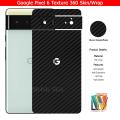 Google Pixel 6 Skin/Wrap 360 Protection Carbon fiber/ Matte/ Transparent Back Included Camera Skin. 