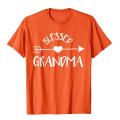 Blessed Grandma Shirt Cute Tribal Arrow And Heart Gran Gift Dominant Men's T Shirt Harajuku Camisas Cotton Tops Shirt Casual. 