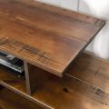 Modern Rustic Solid Wood TV Stand Console: Stylish TV Unit, Media Stand, and Console Table - Elevate Your Entertainment Center with this Versatile and Elegant Piece. 