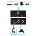 Digital to Analog Audio Converter | Digital Coaxial Fiber Optic Analog Output Converter. Optical Coaxial Digital Audio for Home Cinema. 
