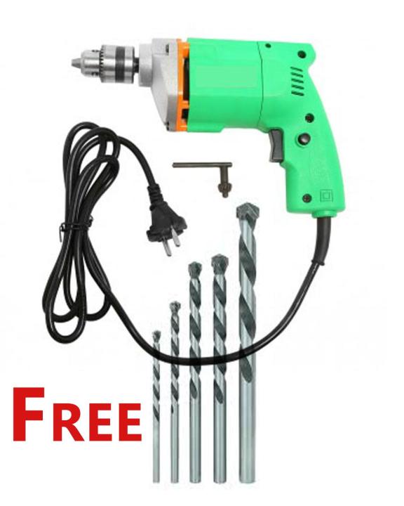 220V%20Heavy%20Duty%20Drill%20Machine%20With%20Drill%20Bits%20Set%206%20pcs%20Drill%20Bits%20All%20Size%20High%20Quality%20Drill%20-%20Image%203