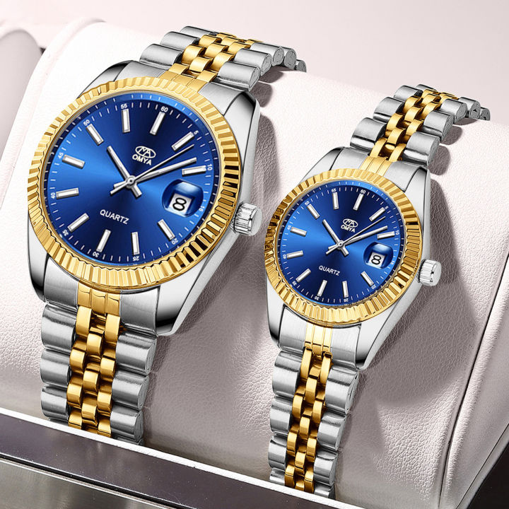 New Waterproof Couple Watch Band Calendar watch Quartz Watch Women Men
