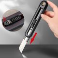 Deli Utility Knife Portable Pocket Box Cutter Retractable Paper нож 18MM 9MM Metal Blade for Office School Stationery Supplies. 