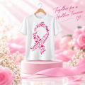 Hope & Strength – Pink Ribbon T-Shirt. 