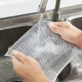 Non-Scratch Wire Dishcloth, Dishwashing Rags for Wet and Dry, Easy Rinsing, Reusable,for Kitchen Cleaning for Dishes, Sinks, Stove Tops. 