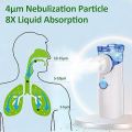 LifeCare Dual Power Mesh Nebulizer | Battery + USB Rechargeable | Mini Portable Nebulizer for Kids & Adults Breathing Treatment. 