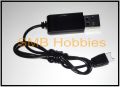 USB Lipo Battery Charger for 3.7v Drone Battery - White Connector. 