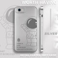YYDS for Vivo Y81 Y81i 1812 Back Cover for Cute Astronaut Electro Plating Frosted Lens Full Protection Silicone Soft Mobile Phone Case for Man. 