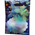 Pack Of 8 - Bigger & Better Fluorescent Night Glowing Butterfly Wall Sticker. 