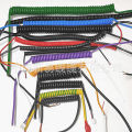 2-core 3-core 4-core PU PVC pure copper spring 0.5 square telescopic power cord 56 core high-power spiral wire. 