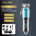 Daling DL-1539 New Full Transparent Visible Body Hair Cutting Machine Cordless Shaver Trimmers Barber Professional Hair Clipper Equipment. 