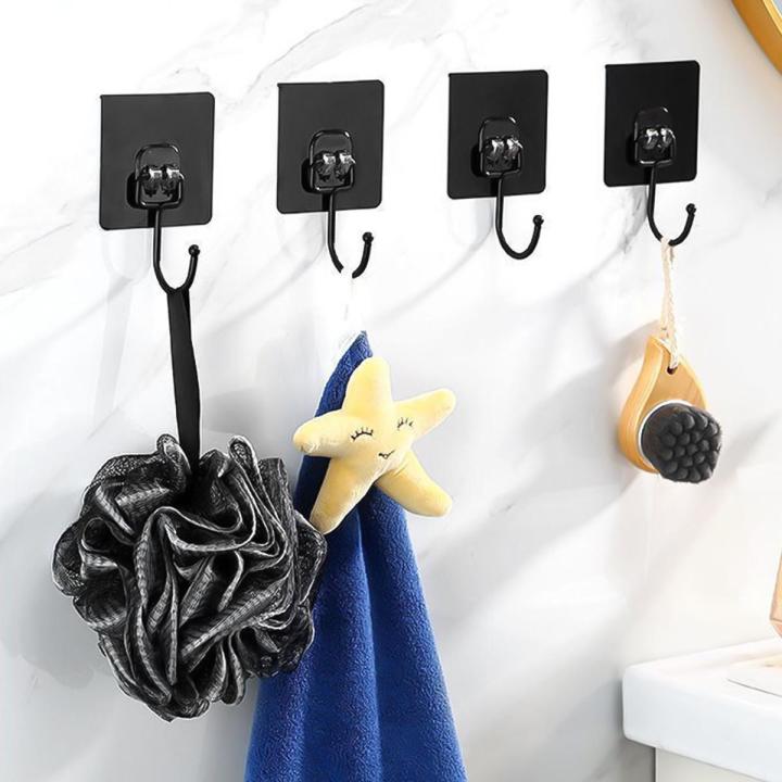 Seamless Wall Hanging Storage Hooks / Space Saving Door Storage Heavy Duty Rack Hanger / Wall Mounted Bathroom Kitchen Bag Towels Key Storage Holder / Multifunction Wall Racks