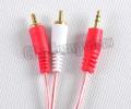 AV Cable 1.5m Aux Audio 3.5mm Stereo To 2 RCA Y CABLE. 