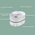 3 Speeds Portable LED Foldable Rechargeable Mosquito Killer Lamp USB Desktop Fan Insect Trap Light. 