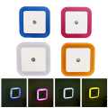 Light Sensor Control LED Night Light Mini Square Shape Light Sensor Energy Saving Lamps Bed Lamp For Baby Bedroom Gift Romantic Night Bulb For Room Home. 