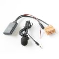 Car Bluetooth 5.0 Aux Cable Microphone AV/AV2 Adapter for A6 A8. 