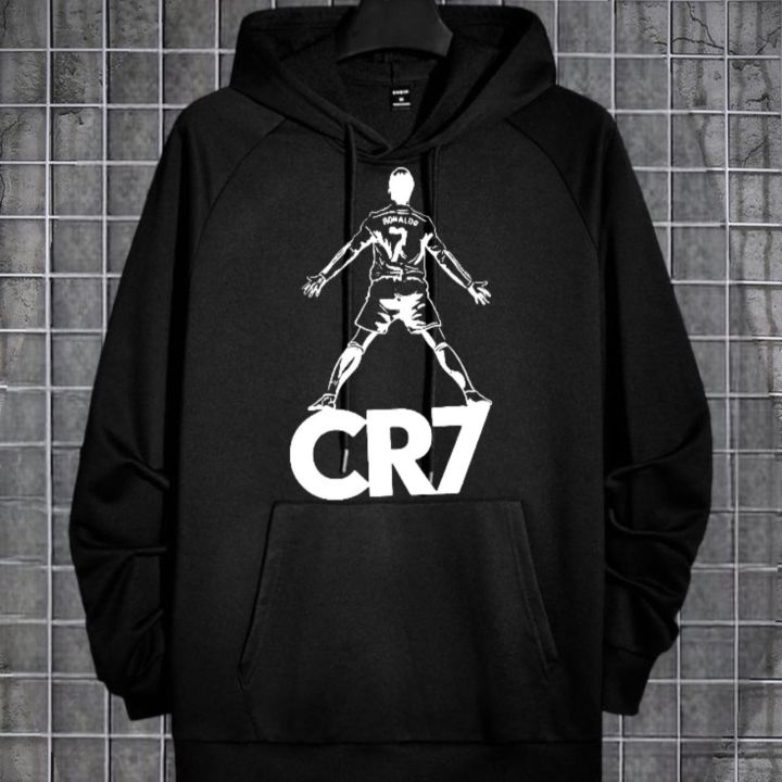 Cr7 Cristiano Ronaldo Printed Fleece Full Sleeves Pull Over Hoodie For Men & Boys