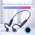 KS-19 Bone Conduction Earphone 5.1 Wireless Bluetooth-compatible Headphone Sports Gaming Headset Handsfree With Microphone. 