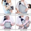 Baby Sling Carrier, Adjustable Baby Holder Carrier, Baby Half Wrapped Sling Hip Carrier, One Shoulder Labor-Saving, Cloth Fabric Lightweight Baby Carrier for Newborn to Toddler Up to 45 lbs. 