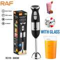 Hand Blender Mixer 800W Chopper Mixer Bowl Egg Whisk & Beaker - Coffee Beater - Egg Beater Machine For cake - Meat Chopper | Stainless Steel Hand Blender with 4 Blades | 2 Speed Levels | Ice Crushing, Smoothies, Powerful & Durable Home & Kitchen Appliance. 