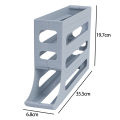 4 Layers Automatic Rolling Egg Holder Rack Kitchen Refrigerator Egg Dispenser Fridge Egg Storage Box Kitchen Storage Container 1Pcs. 